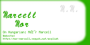 marcell mor business card